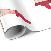 Papier nach Maß neu Jahr, Weihnachtsmann Geschenkpapier (Rolleneckpunkt)