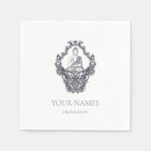 PAPIER NAPKIN: BUDDHA SERVIETTE (Vorderseite)