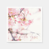 PAPIER NAPKIN : CHERRY BLOSSOM BRANCHE SERVIETTE (Vorderseite)