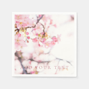 PAPIER NAPKIN : CHERRY BLOSSOM BRANCHE SERVIETTE