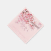PAPIER NAPKIN: CHERRY BLOSSOM SERVIETTE (Ecke)