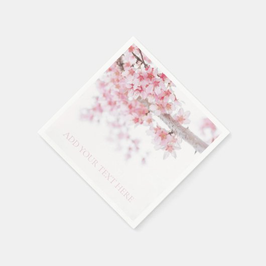 PAPIER NAPKIN: CHERRY BLOSSOM SERVIETTE (Ecke)