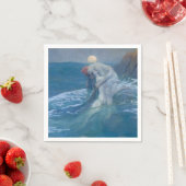 PAPIER NAPKIN : DAS MERMAID : HOWARD PYLE SERVIETTE (Beispiel)