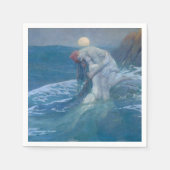 PAPIER NAPKIN : DAS MERMAID : HOWARD PYLE SERVIETTE (Vorderseite)