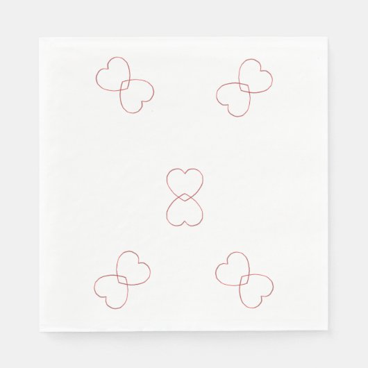 Papier Napkin - Drahtstifte Serviette (Vorderseite)