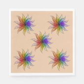 Papier Napkin - Federfarbrad Serviette (Vorderseite)