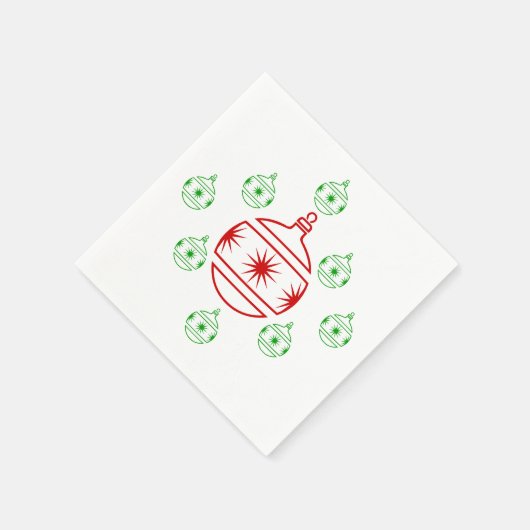 Papier Napkin - Feiertagsschmuck Serviette (Ecke)