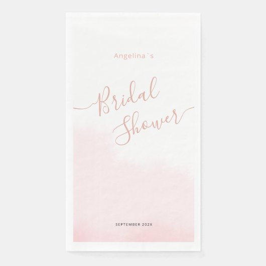 Papier Napkin für ein Brautparty. Serviette (Vorderseite)