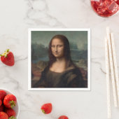 PAPIER NAPKIN : LEONARDO DA VINCI : DIE MONA LISA SERVIETTE (Beispiel)