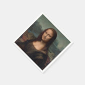 PAPIER NAPKIN : LEONARDO DA VINCI : DIE MONA LISA SERVIETTE (Ecke)