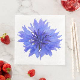 Papier Napkin mit blauer Kornblume Serviette