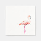 Papier Napkin mit rosa Flamingo Serviette (Vorderseite)