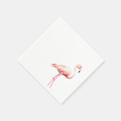Papier Napkin mit rosa Flamingo Serviette (Ecke)