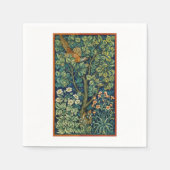 PAPIER NAPKIN MIT WILLIAM MORRIS PHEASANT DESIGN SERVIETTE (Vorderseite)