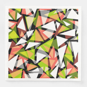 Papier Napkin Nahtlose geometrische Dreiecke Serviette