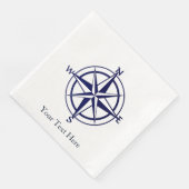 Papier Napkin - Nautischer Kompass anpassen Serviette (Ecke)