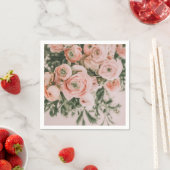 PAPIER NAPKIN: PEONIEN SERVIETTE (Beispiel)