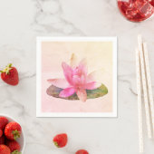 PAPIER NAPKIN: PINK LOTUS SERVIETTE (Beispiel)