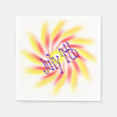 Papier Napkin - Pinwheel Feuerwerk Serviette (Vorderseite)