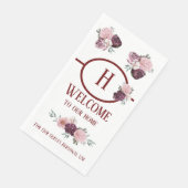 Papier Napkin Qty 50 Papier Handtücher Peonies Serviette (Ecke)