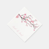 PAPIER NAPKIN : SAKURA CHERRY BLOSSOME SERVIETTE (Ecke)