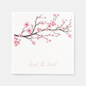 PAPIER NAPKIN : SAKURA CHERRY BLOSSOME SERVIETTE (Vorderseite)