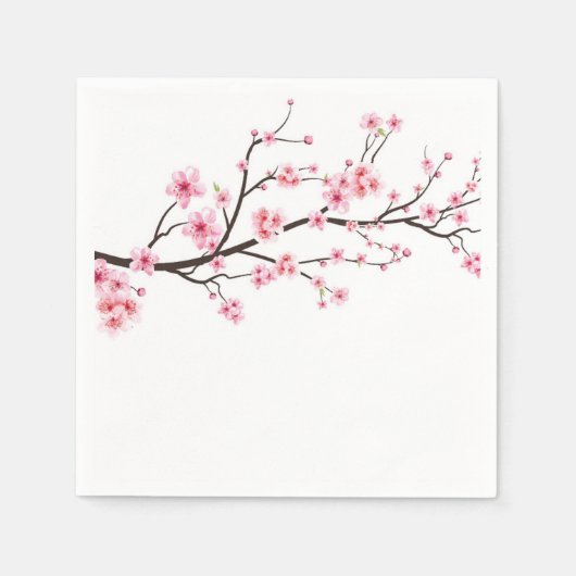 PAPIER NAPKIN : SAKURA CHERRY BLOSSOME SERVIETTE (Vorderseite)