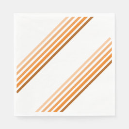 Papier Napkin - Schatten der orangen diagonalen St Serviette