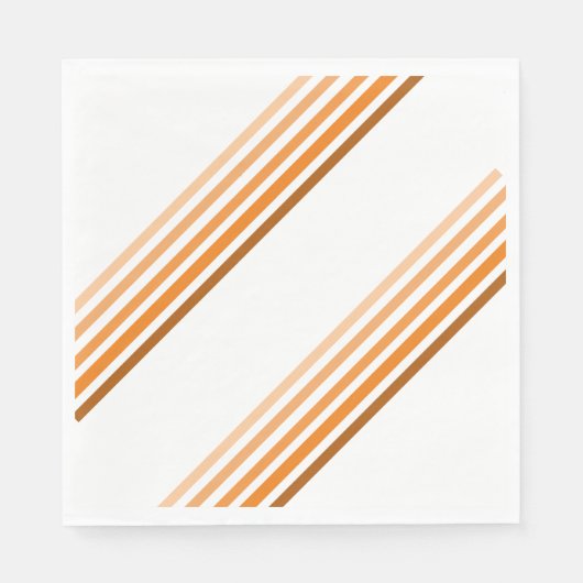Papier Napkin - Schatten der orangen diagonalen St Serviette (Vorderseite)