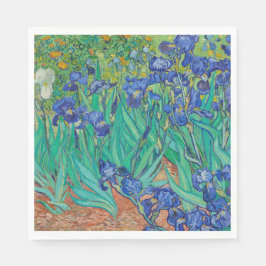 PAPIER NAPKIN : VAN GOGH IRISES SERVIETTE