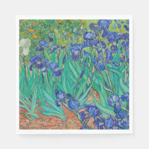 PAPIER NAPKIN: VAN GOGH IRISES SERVIETTE