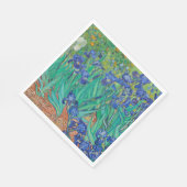 PAPIER NAPKIN : VAN GOGH IRISES SERVIETTE (Ecke)