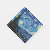 PAPIER NAPKIN : VAN GOGH : STARRY NACHT SERVIETTE (Ecke)