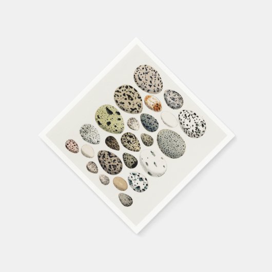 PAPIER NAPKIN : VINTAGE EIERGEBURT SERVIETTE (Ecke)