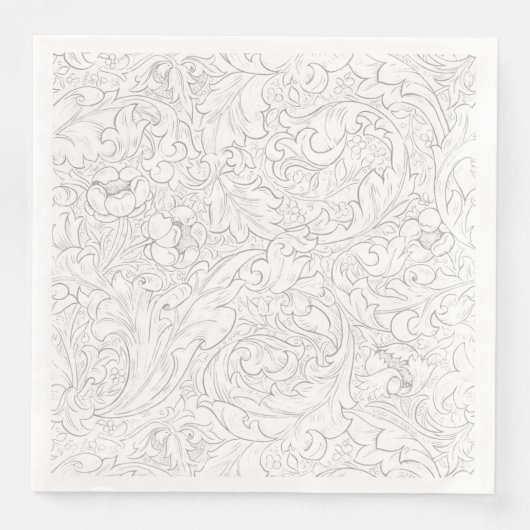 PAPIER NAPKIN : WILLIAM MORRIS : FLORAL DESIGN SERVIETTE (Vorderseite)