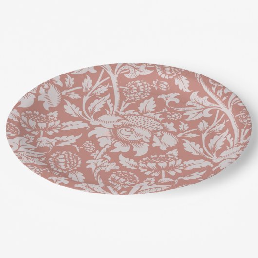 PAPIER NAPKIN : WILLIAM MORRIS : FLORAL PAPPTELLER (Schrägansicht)