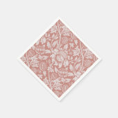 PAPIER NAPKIN : WILLIAM MORRIS : FLORAL SERVIETTE (Ecke)
