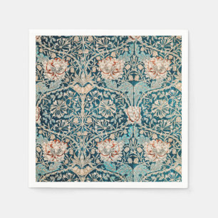 PAPIER NAPKIN : WILLIAM MORRIS : HONEYSUCKLE SERVIETTE