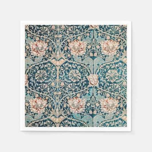 PAPIER NAPKIN : WILLIAM MORRIS : HONEYSUCKLE SERVIETTE (Vorderseite)