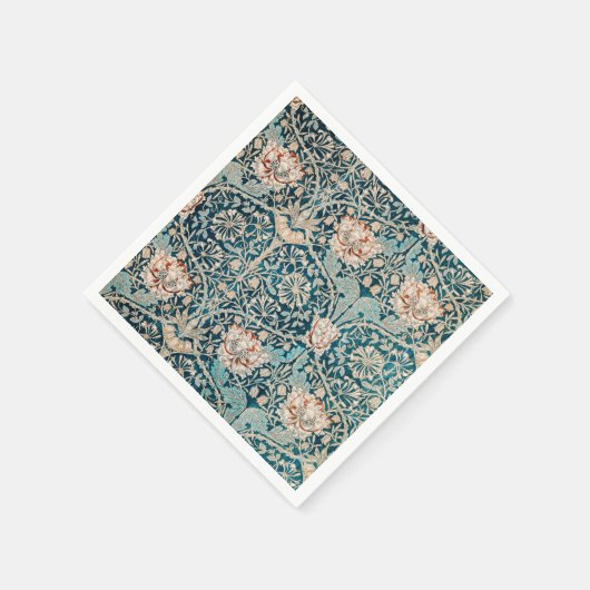 PAPIER NAPKIN : WILLIAM MORRIS : HONEYSUCKLE SERVIETTE (Ecke)