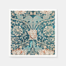 PAPIER NAPKIN : WILLIAM MORRIS : HONEYSUCKLE