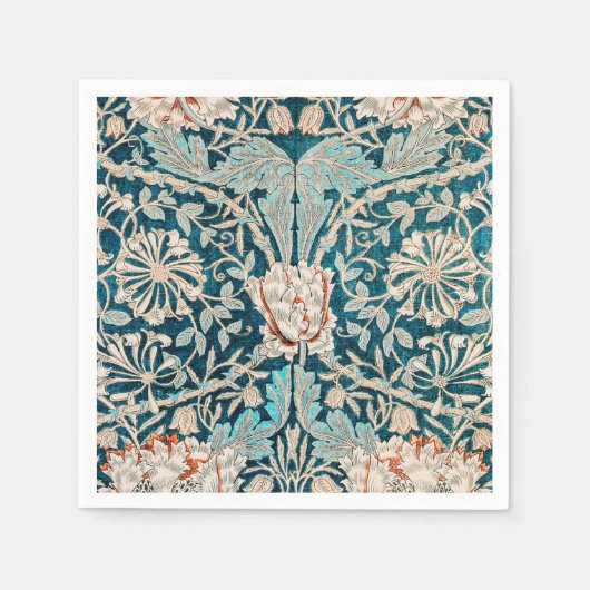 PAPIER NAPKIN : WILLIAM MORRIS : HONEYSUCKLE SERVIETTE (Vorderseite)