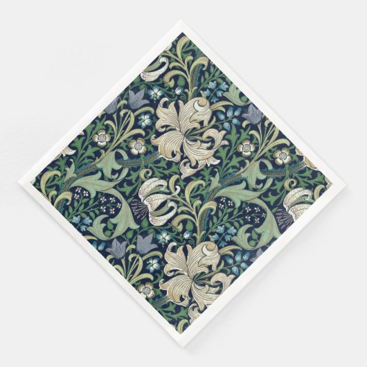 PAPIER NAPKIN : WILLIAM MORRIS : HONEYSUCKLE SERVIETTE (Ecke)