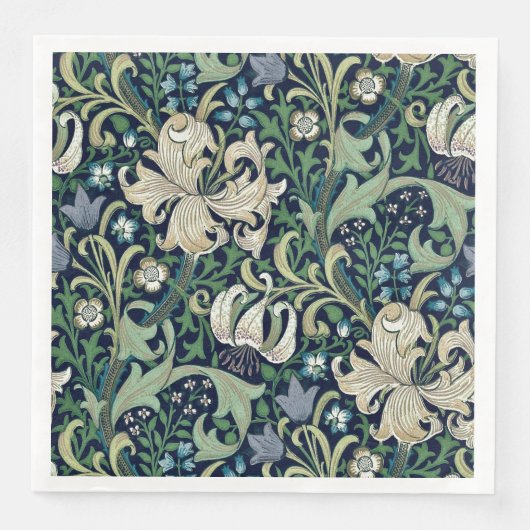 PAPIER NAPKIN : WILLIAM MORRIS : HONEYSUCKLE SERVIETTE (Vorderseite)
