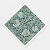 PAPIER NAPKIN : WILLIAM MORRIS : PIMPERNEL SERVIETTE (Ecke)