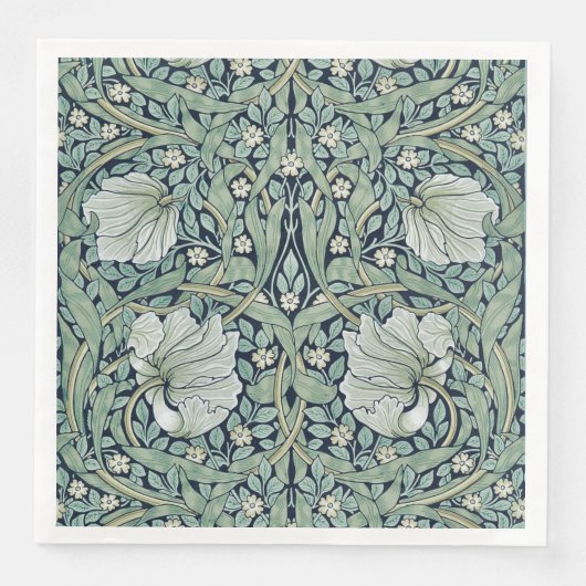 PAPIER NAPKIN : WILLIAM MORRIS : PIMPERNEL SERVIETTE (Vorderseite)