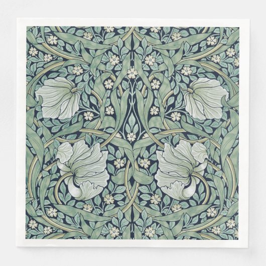 PAPIER NAPKIN : WILLIAM MORRIS : PIMPERNEL SERVIETTE (Vorderseite)