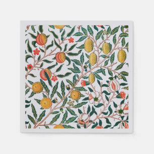 PAPIER NAPKIN : WILLIAM MORRIS : POMEGRANATE SERVIETTE