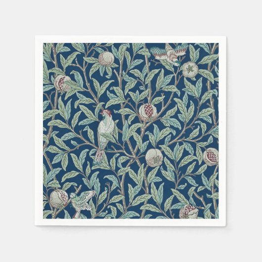 PAPIER NAPKIN : WILLIAM MORRIS : POMEGRANATE SERVIETTE (Vorderseite)