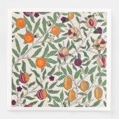 PAPIER NAPKIN : WILLIAM MORRIS:POMEGRANATE SERVIETTE (Vorderseite)